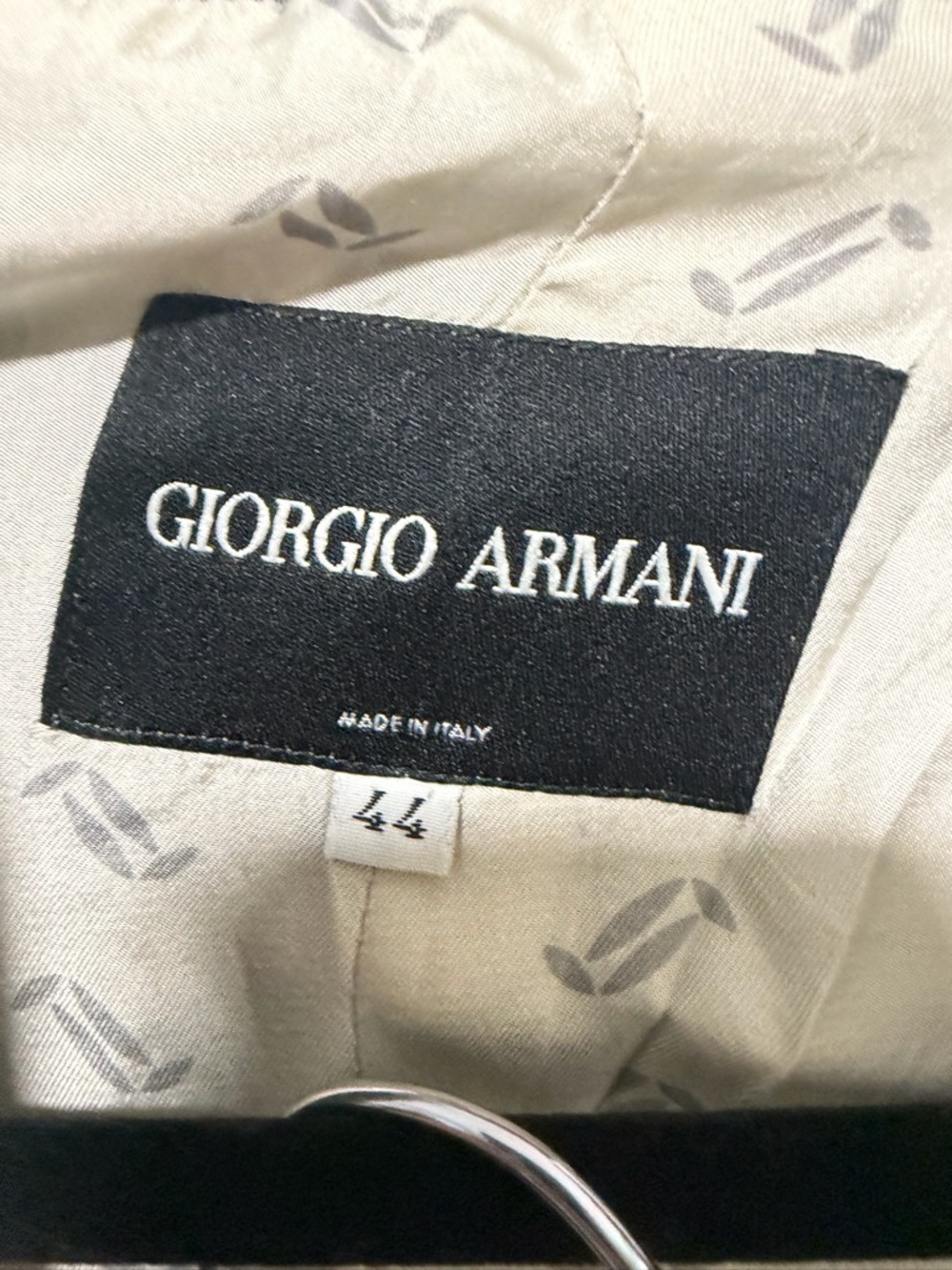 Giorgio Armani Women's Gray Pinstripe Two-Piece Pantsuit - Picture 2 of 9